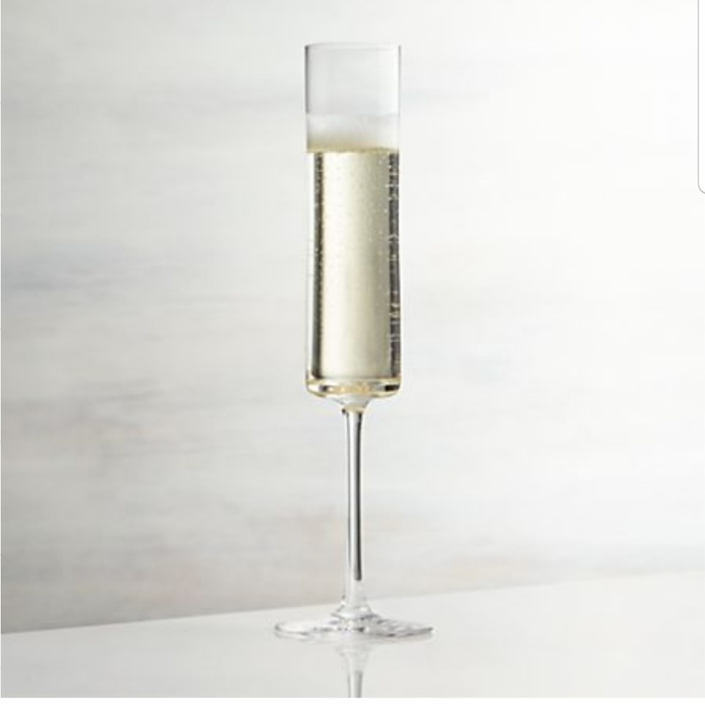 Crate and Barrel Edge Champage glasses